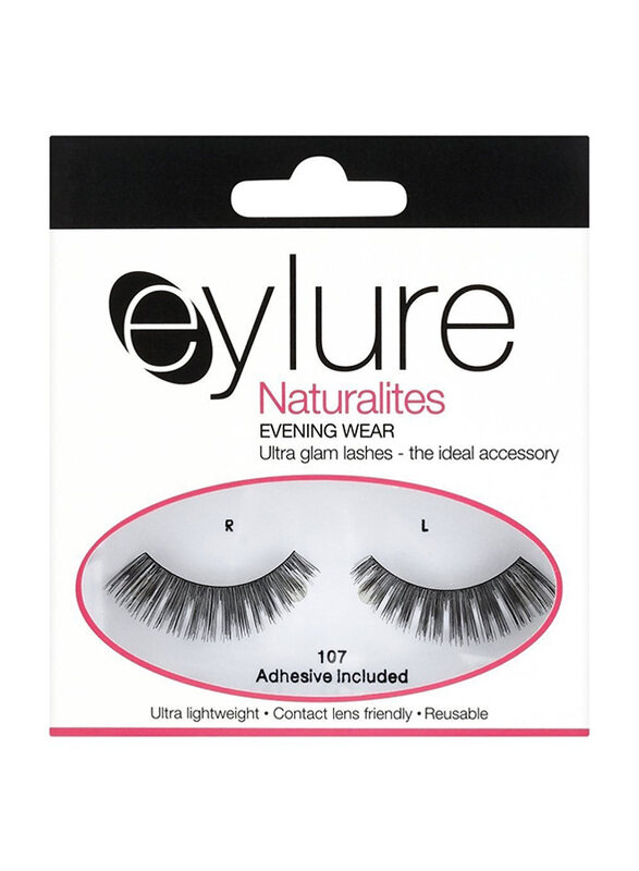 

Eylure Naturalite Glamour Strip Lashes, No. 107, Black