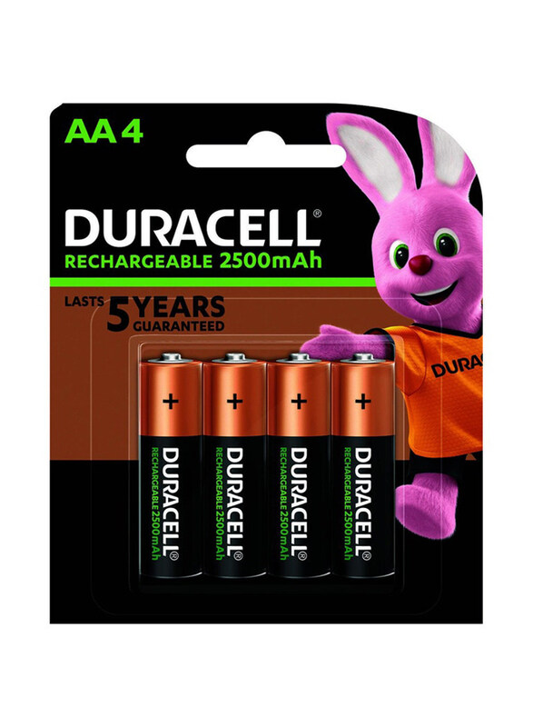 

Duracell AA4 Rechargeable Battery, 4 Pieces, Multicolour