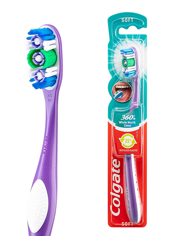 Colgate 360 Toothbrush, Multicolour, Soft