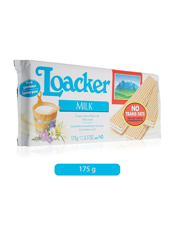 Loacker Milk Cream Crispy Wafers, 175g