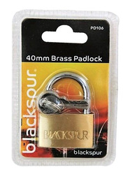 Scantum Brass Blackspur Pad Lock, 40mm, Multicolour