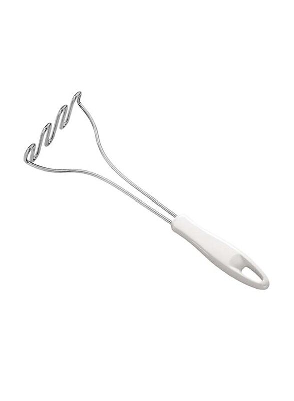 

Tescoma Presto Stainless Steel Potato Masher with Plastic Handle, White/Silver