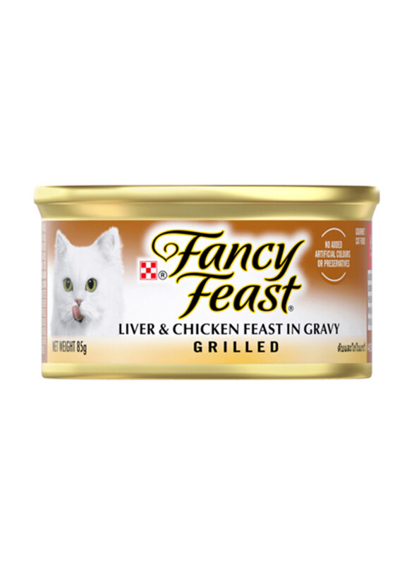 

Fancy Feast Grilled Liver and Chicken Feast in Gravy Wet Cat Food, 85g