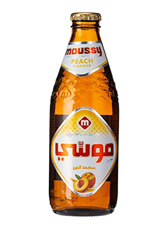 

Moussy Peach Flavour Non Alcoholic Malt Drink, 330ml