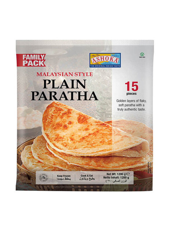 

Ashoka Malasian Style Plain Paratha, 15 Pieces, 1.2 Kg