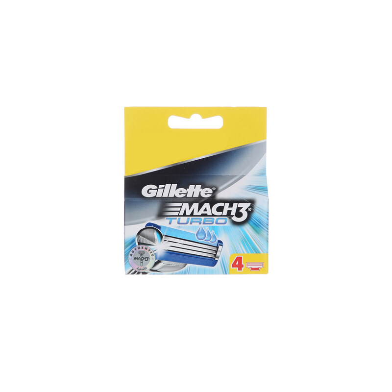 

Gillette Mach3 Turbo Razor Blades Refill, 4 Pieces