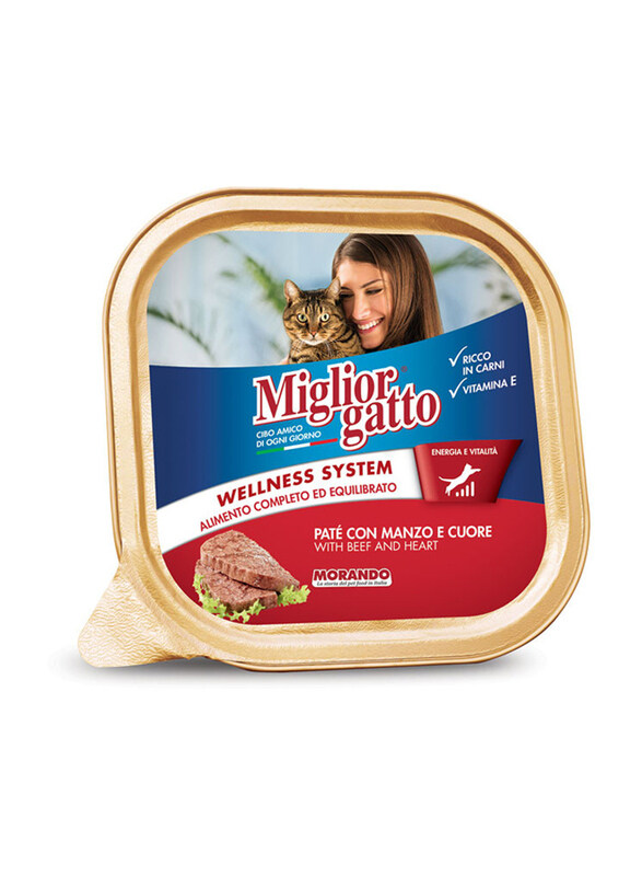 

Miglior Gatto Pate with Beef & Heart Cat Wet Food, 100g