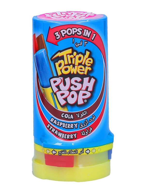 

Bazooka Cola/Raspberry/Strawberry Triple Power Push Pop, 34g