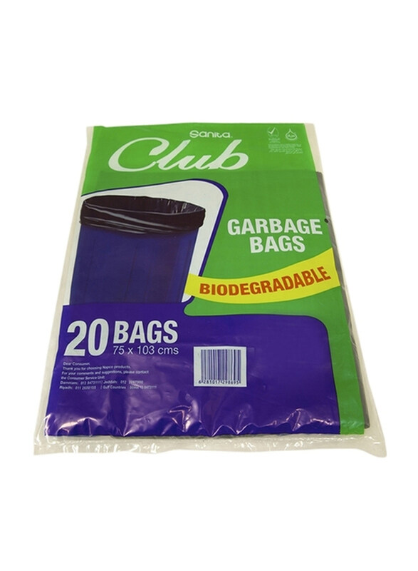 

Napco Biodegradable Garbage Bag, 20 Bags x 50 Gallons