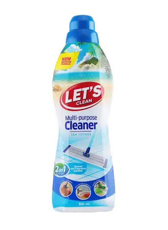 

Let's Clean Sea Voyage Scent 2-in-1 Multipurpose Cleaning Liquid, 800ml