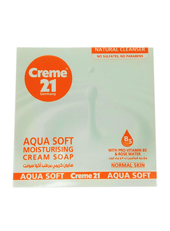 

Creme 21 Aqua Soft Moisturising Cream Soap, Multicolour, 125gm