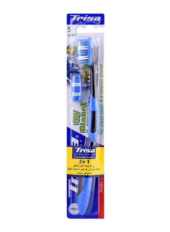 Trisa My Planet 2-in-1 Toothbrush, Soft