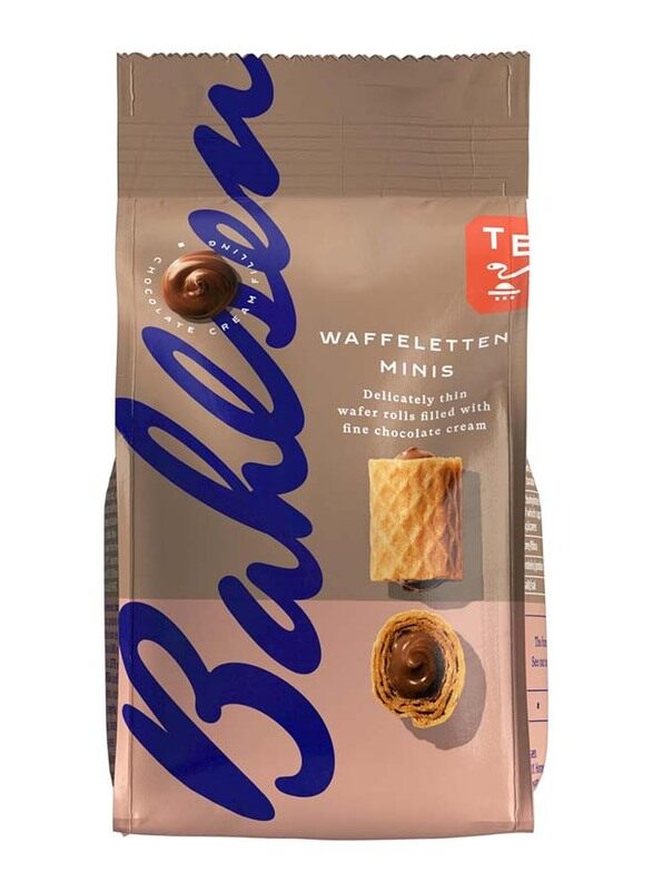 

Bahlsen Waffeletten Mini Chocolate Cream Wafer Rolls, 75g