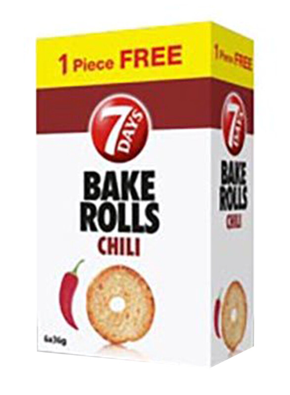 

7-Days Chili Flavour Bake Rolls, 6 x 36g