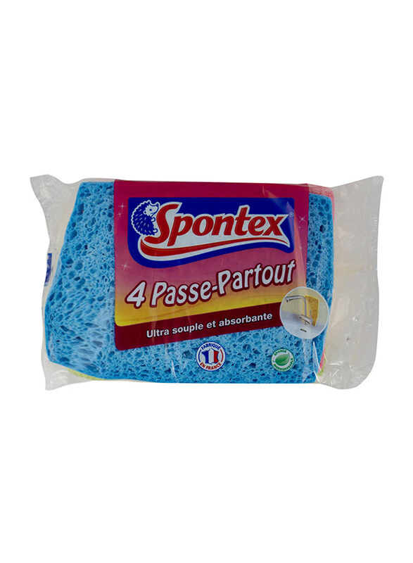 

Spontex All Purpose 4 Passe Partout Cleaning Sponge, 4 Pieces