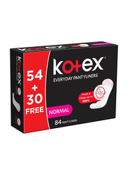 Kotex Natural 100% Cotton Normal Pantyliners, 84 Pieces