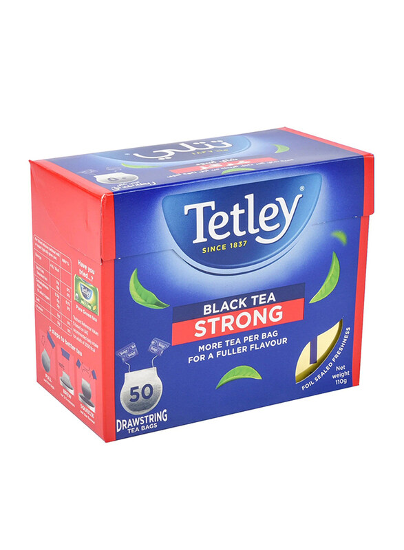 

Tetley Drawstring Strong Black Tea, 50 Bags