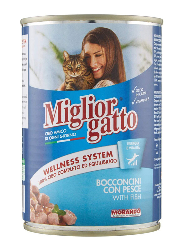 

Miglior Gatto Tins Chunks with Fish Cat Wet Food, 405g