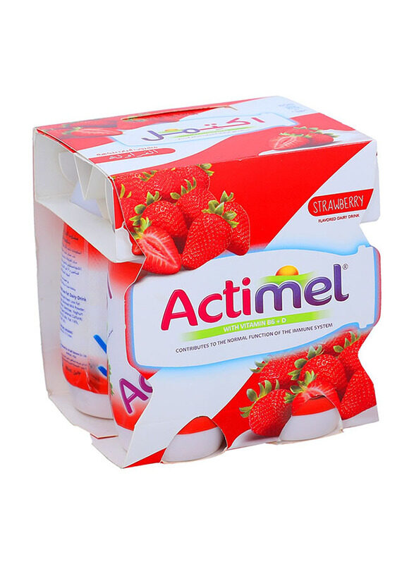 

Actimel Strawberry Dairy Drink, 4 x 93ml