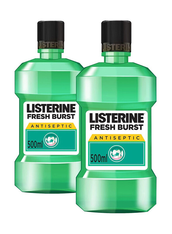 

Listerine Fresh Burst Mouthwash, 2x500ml