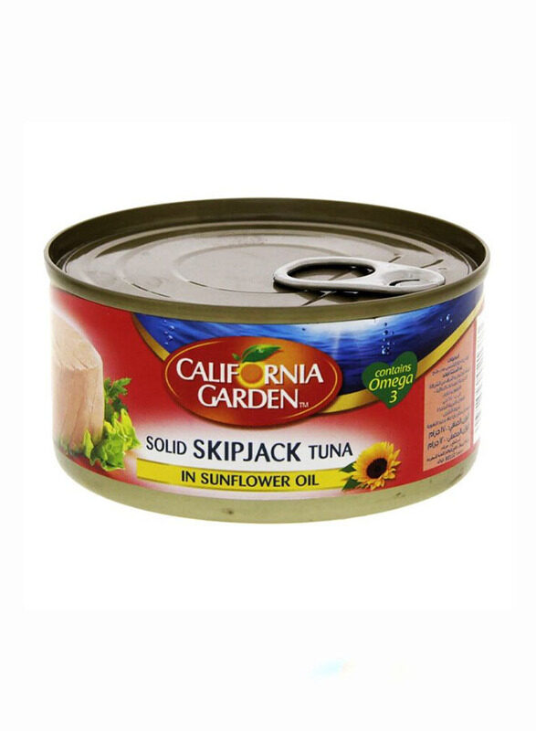 

California Garden Skip Jack Tuna Solid In Sunflower Oil, 3 x 170g