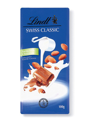 Lindt Swiss Milk Chocolate with Almonds, 100g