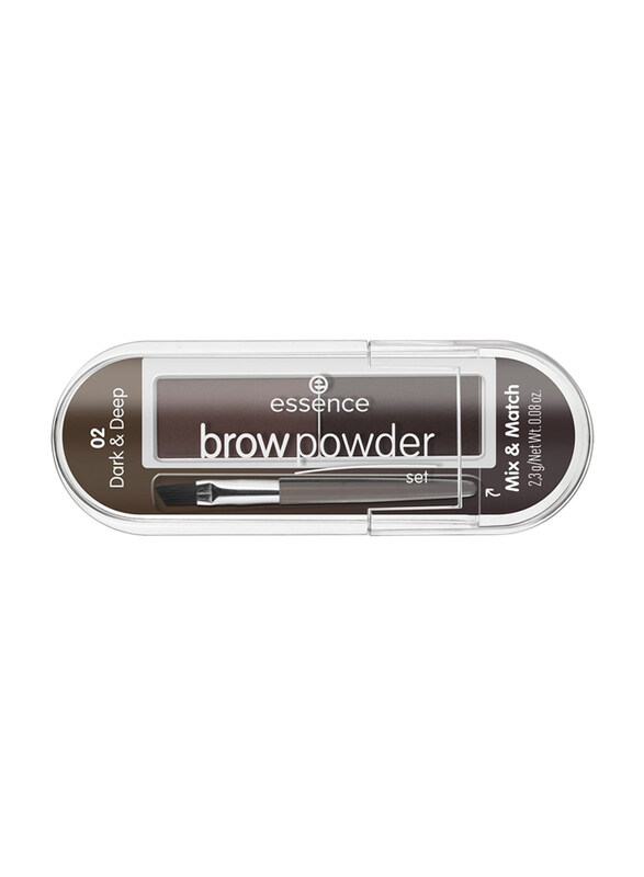 

Essence Brow Powder Set 02 Dark & Deep, Multicolour