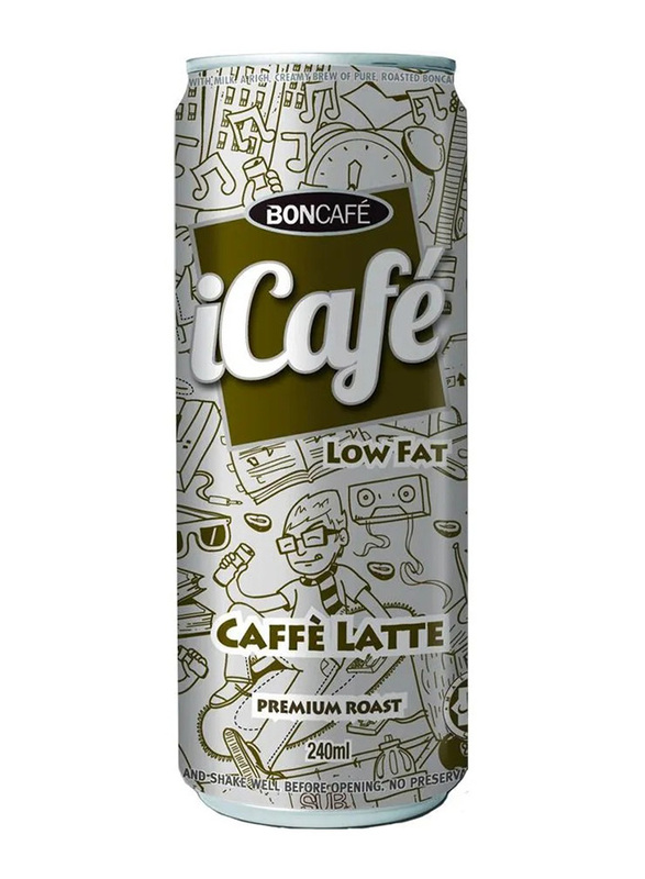 Boncafe Icafe Caffe Latte Iced Coffee, 240ml