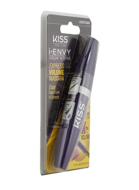 

Kiss I Envy Express Volume Mascara, Levc01, Black