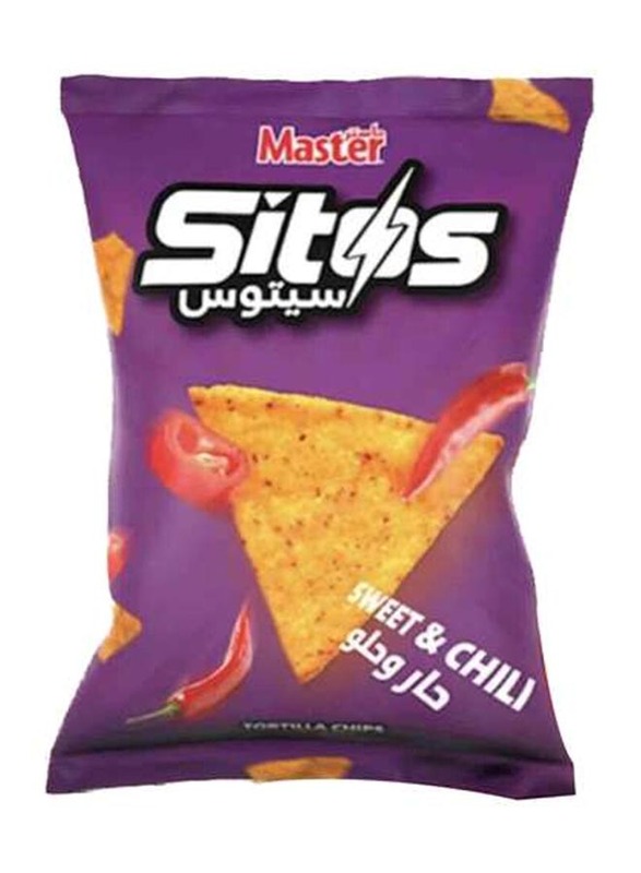Master Sitos Sweet & Chili Tortilla Chips, 60g