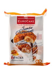 Euro Cake Jumbo Honey Croissant, 6 Pieces