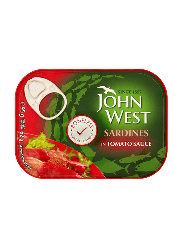 

John West Boneless Sardines in Tomato Sauce, 95g