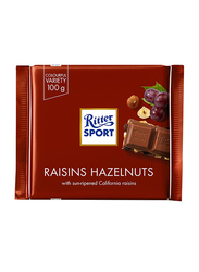 Ritter Sport Raisins Hazelnuts Chocolate, 100g