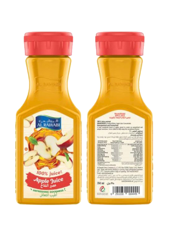 Al Rawabi Apple Juice Bottle, 350ml