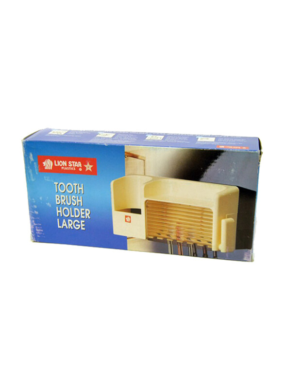 

Lion Star Tooth Brush Holder, Large, Cream/Beige