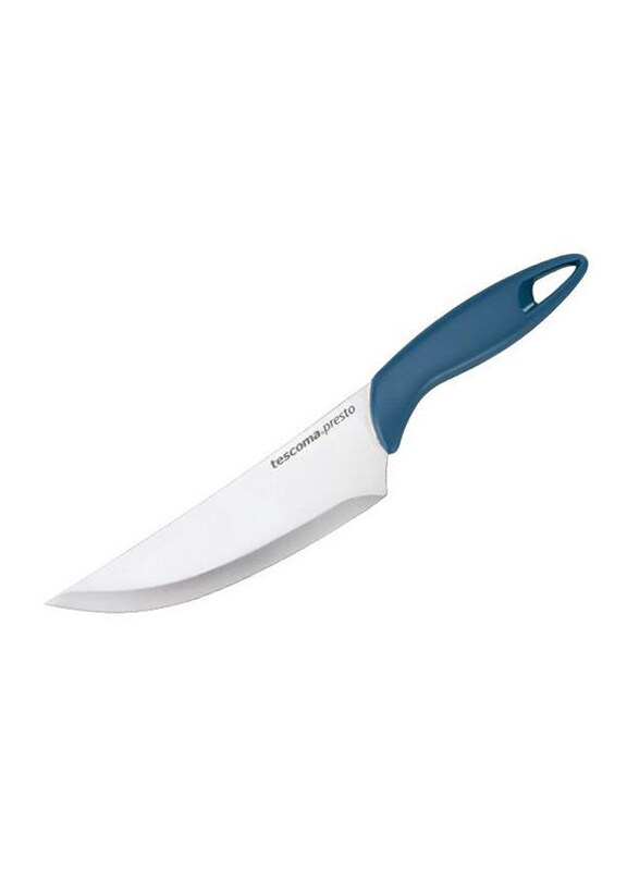 

Tescoma 14cm Presto Stainless Steel Cook's Knife, Blue/Silver