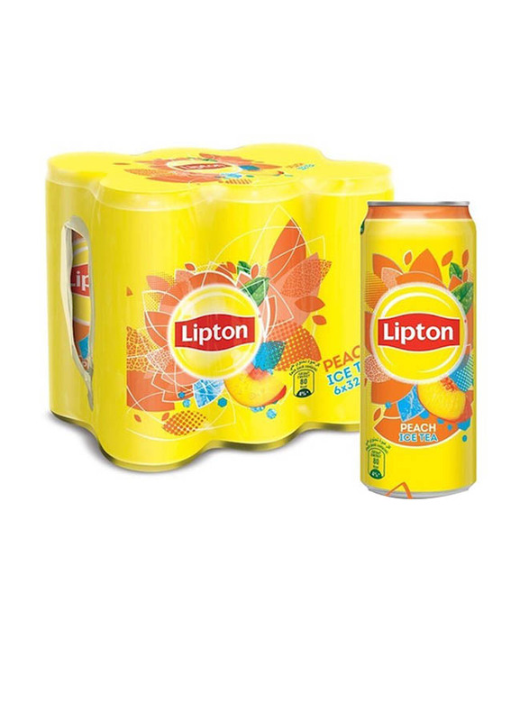 Lipton Peach Ice Tea, 6 Cans x 320ml