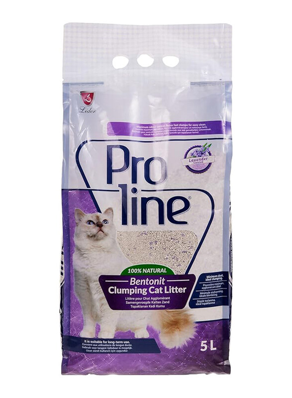 

Proline Bentonite Lavender Clumping Cat Litter, 5L, White