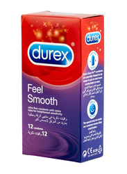 Durex Feel Smooth Condom, 12 Pieces