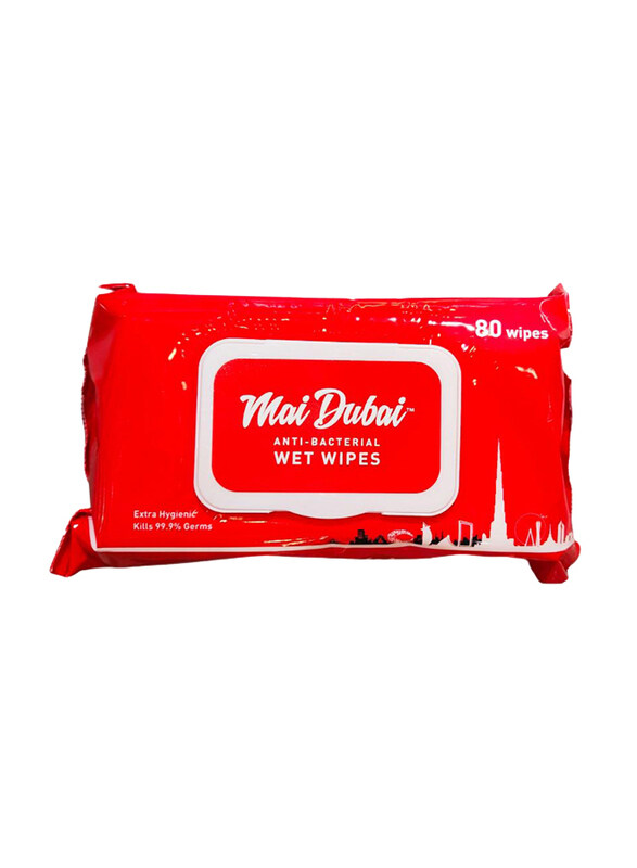 

Mai Dubai Antibacterial Wet Wipes, 1-Ply x 80 Pieces