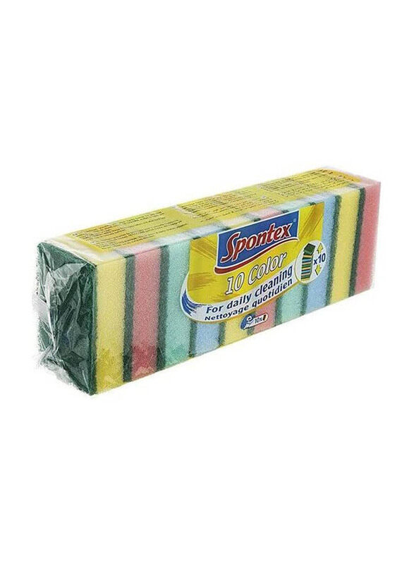

Spontex Coloured Sponge, 10 Pieces