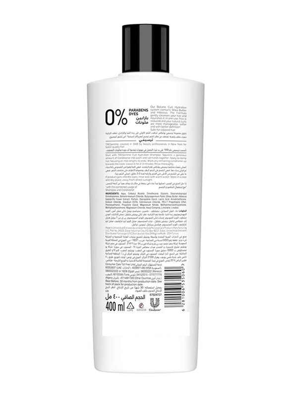 Tressemme Botanix Curl Hydration Conditioner with Shea Butter & Hibiscus for Coloured Hair, 400ml