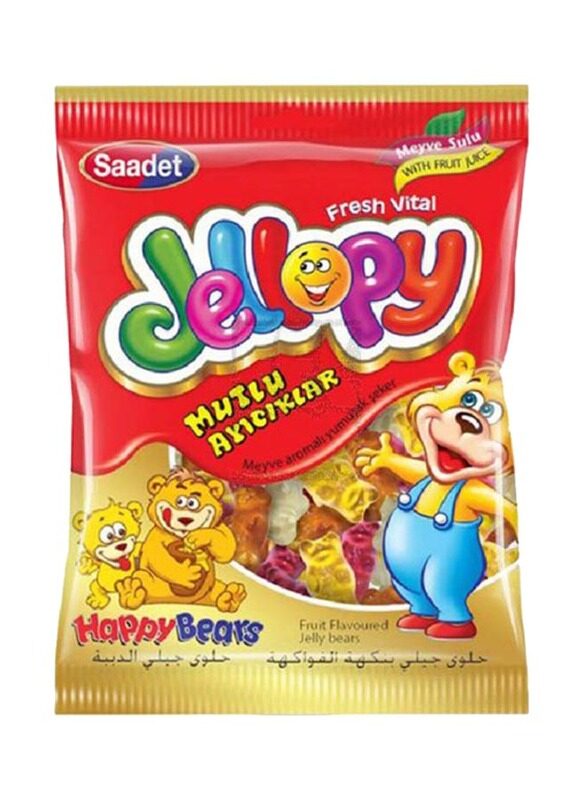 

Jellopy Multi Ayicikiar Happy Bears Jelly Candy, 100g
