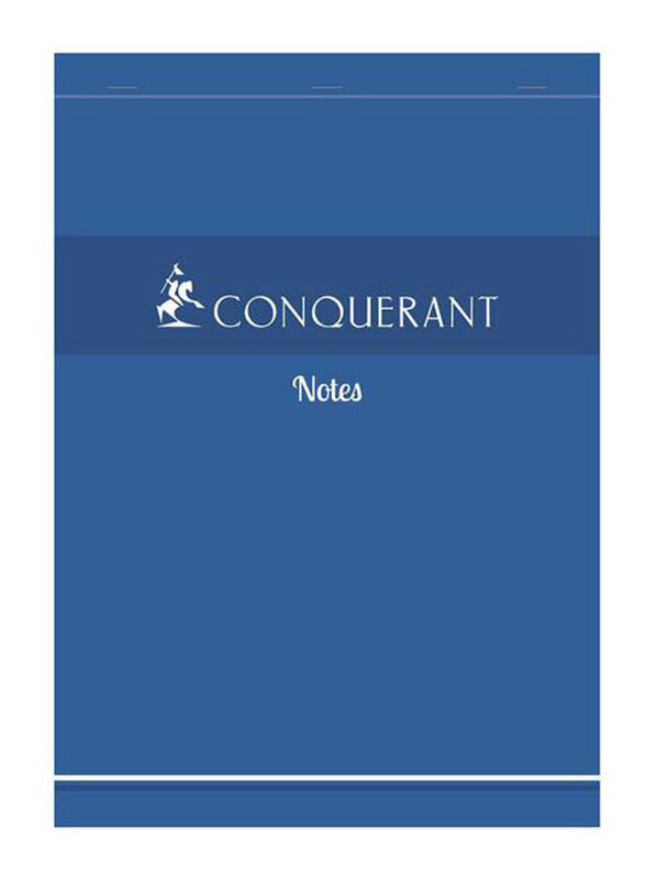 

Conquerant Notepad, 100 Sheets, A4 Size, Blue