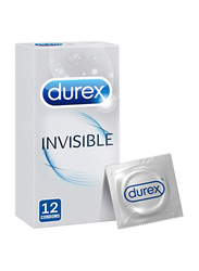 Durex Invisible Condom, 12 Pieces