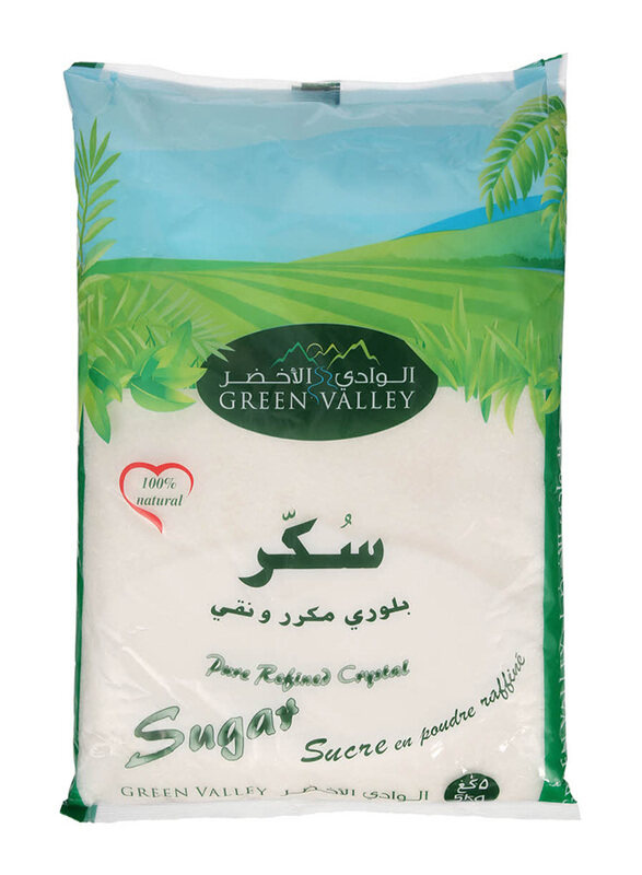 

Green Valley Pure Refined Crystal White Sugar, 5Kg