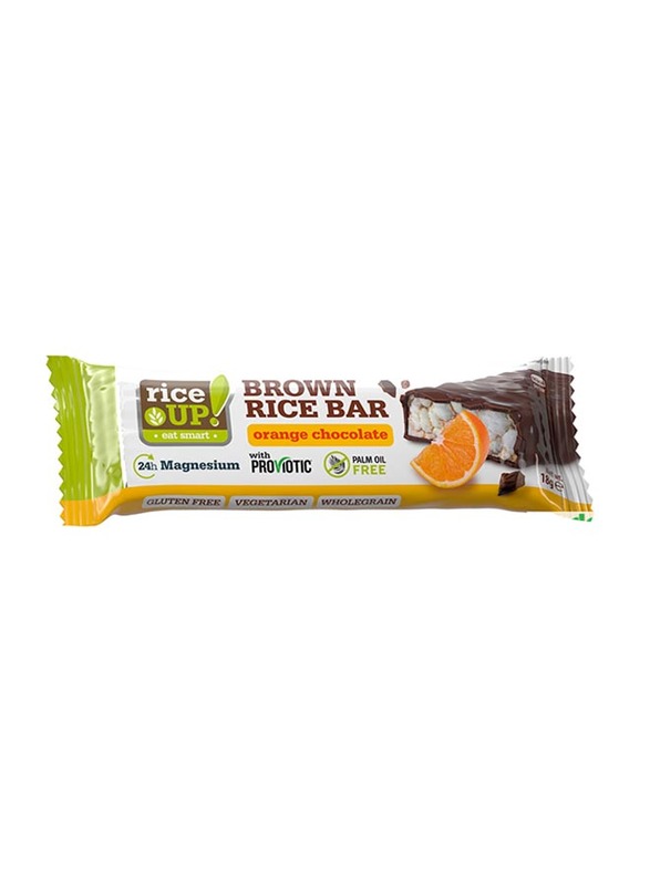 Rice Up Brown Rice Chocolate Orange Bar, 18g