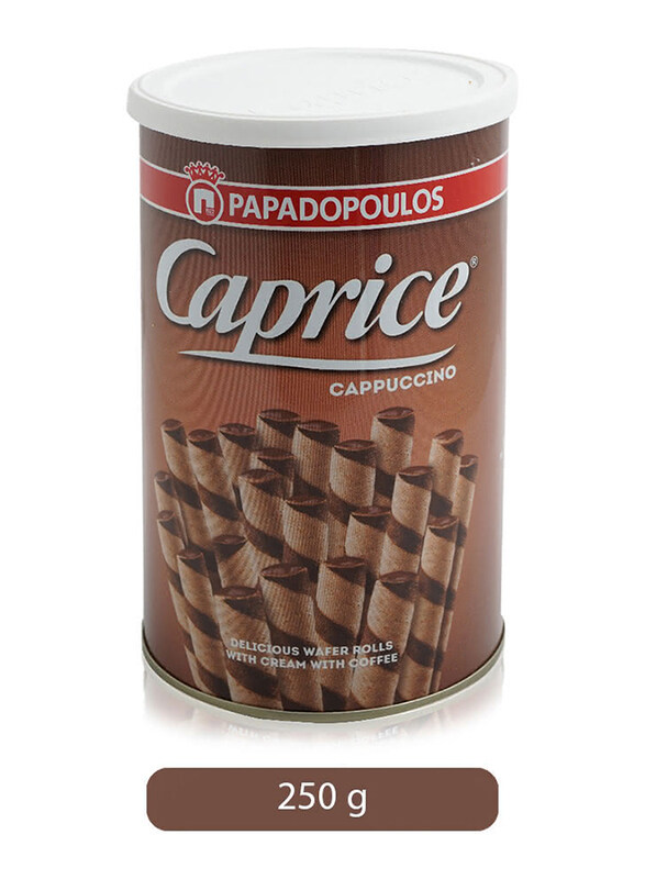 

Caprice Cappuccino Wafer Rolls with Coffee Cream, 250g