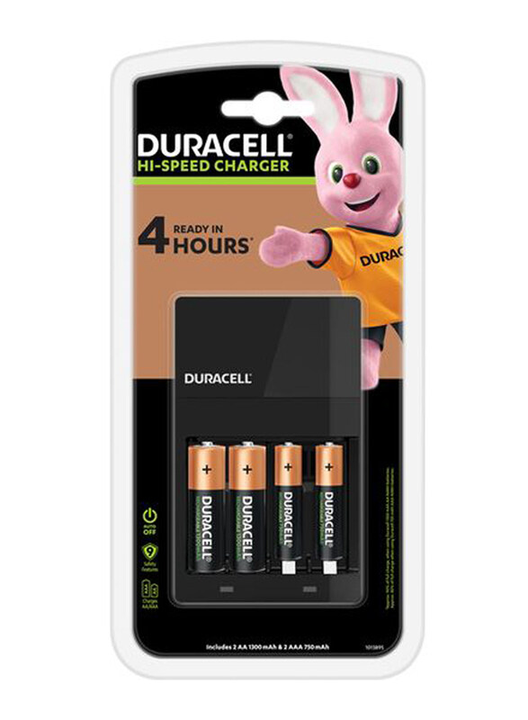 

Duracell Acell 4H Charger and 2AA Battery, 5 Pieces, Multicolour
