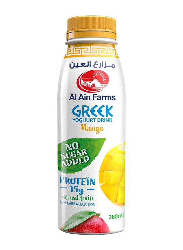 

Al Ain Greek Yoghurt Drink Mango No Added Sugar, 280ml